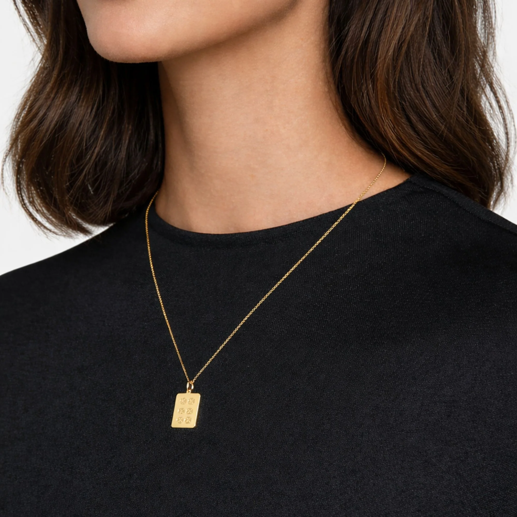 Tiny Treasures 6 Stone Mahjong Necklace - Image 2