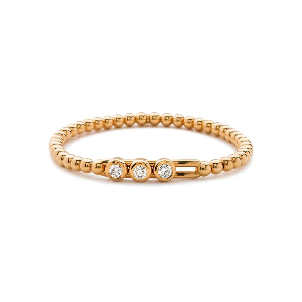 Tresore Diamond Slider Stretch Bracelet - Image 3