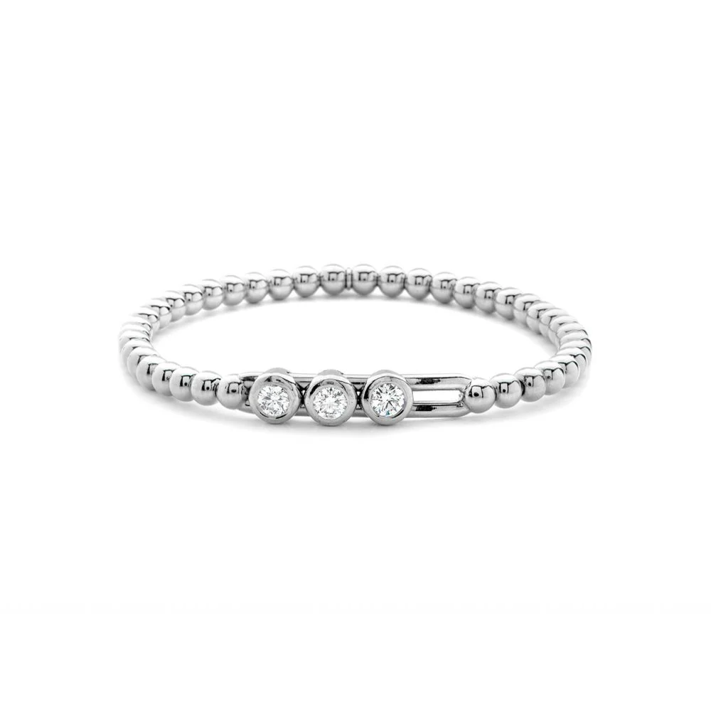 Tresore Diamond Slider Stretch Bracelet - Image 4