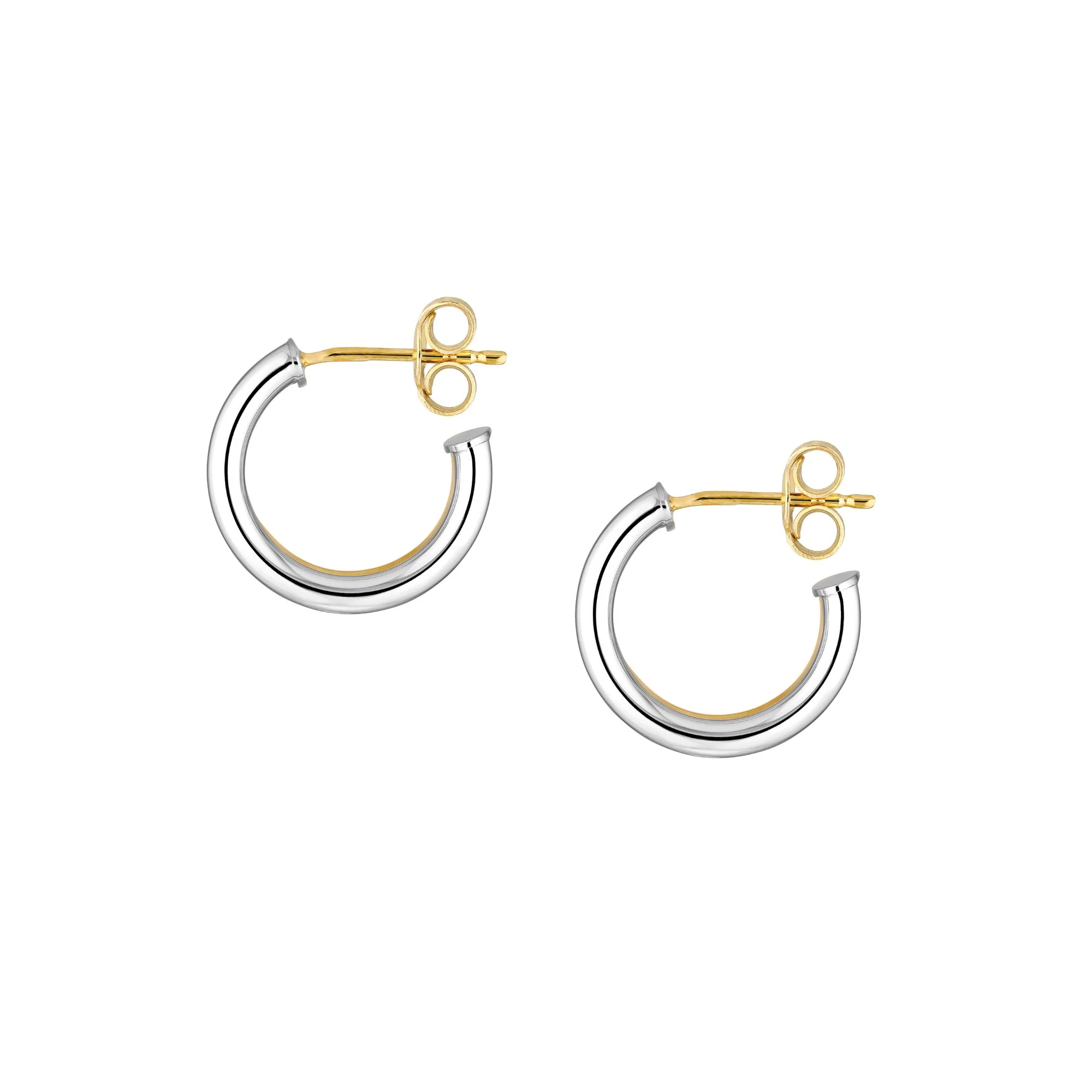 Two-Tone Double Open Hoops - Image 2